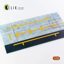 F1 Pitstop Type 2 Base - Acrylic 3 mm (180 x 357 mm) (210 g) (1/20)...