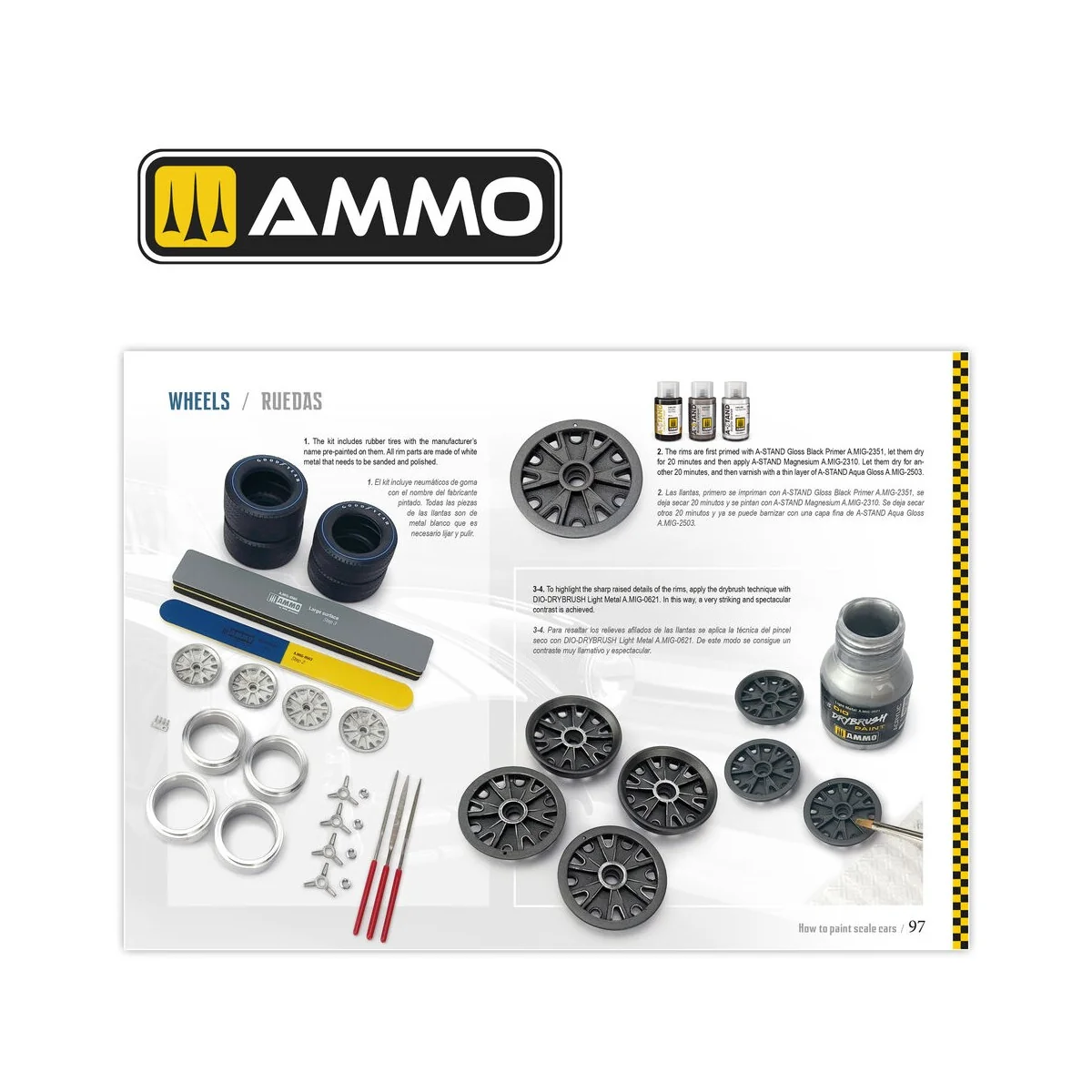 How to Paint Scale Cars ENGLISH, SPANISH - AMMO by MIG Jimenez A.MI...