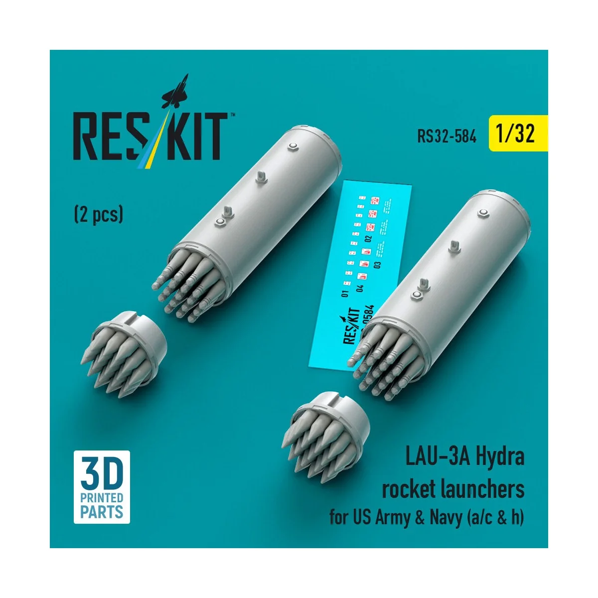 LAU-3A Hydra rocket launchers for US Army & Navy (a/c & h) (2 pcs) ...