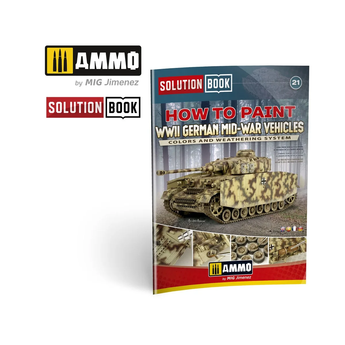 SOLUTION BOOK 21 - How to Paint WWII German Mid-War Vehicles - MULT...
