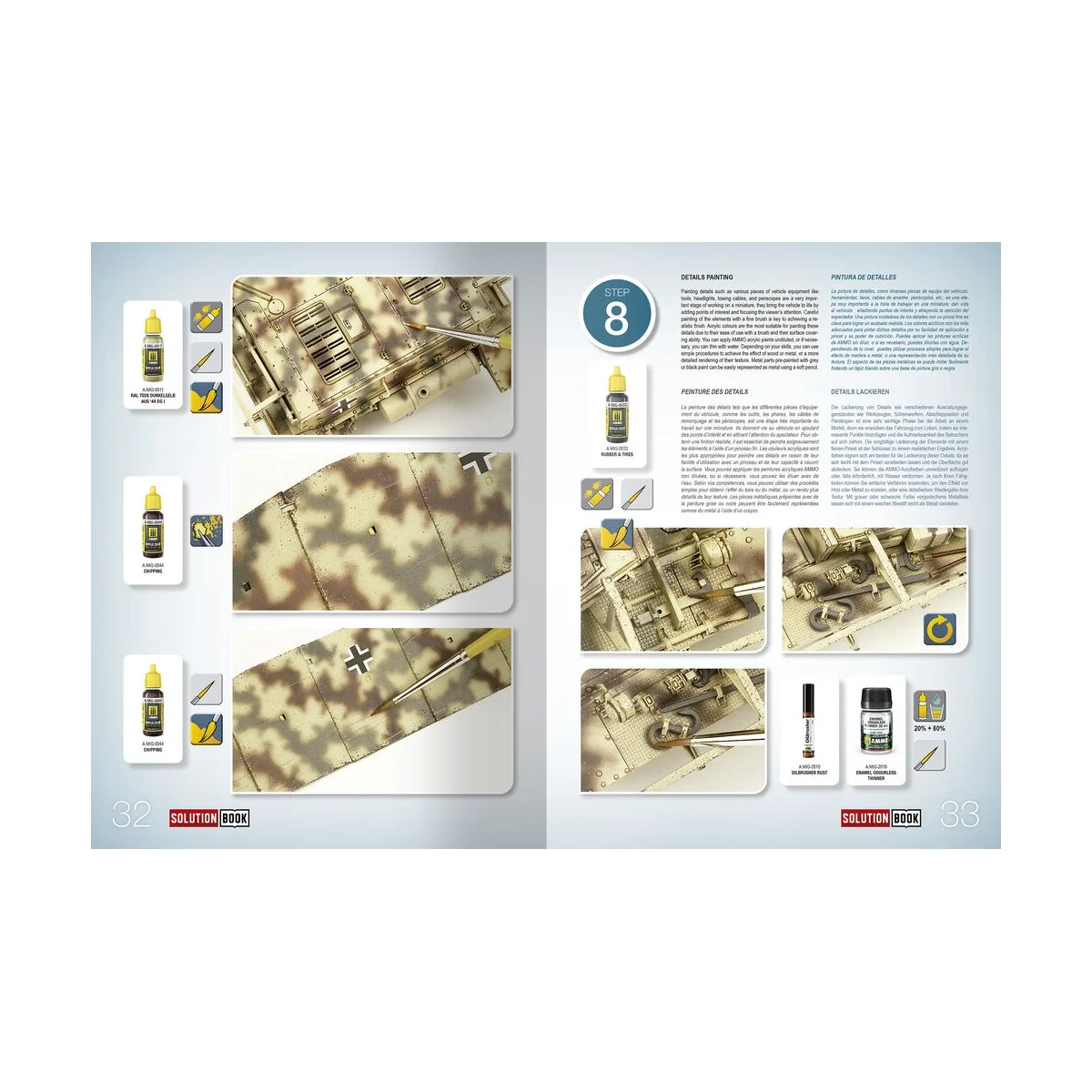 SOLUTION BOOK 21 - How to Paint WWII German Mid-War Vehicles - MULT...