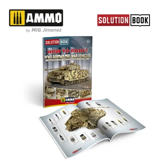 SOLUTION BOOK 21 - How to Paint WWII German Mid-War Vehicles - MULT...