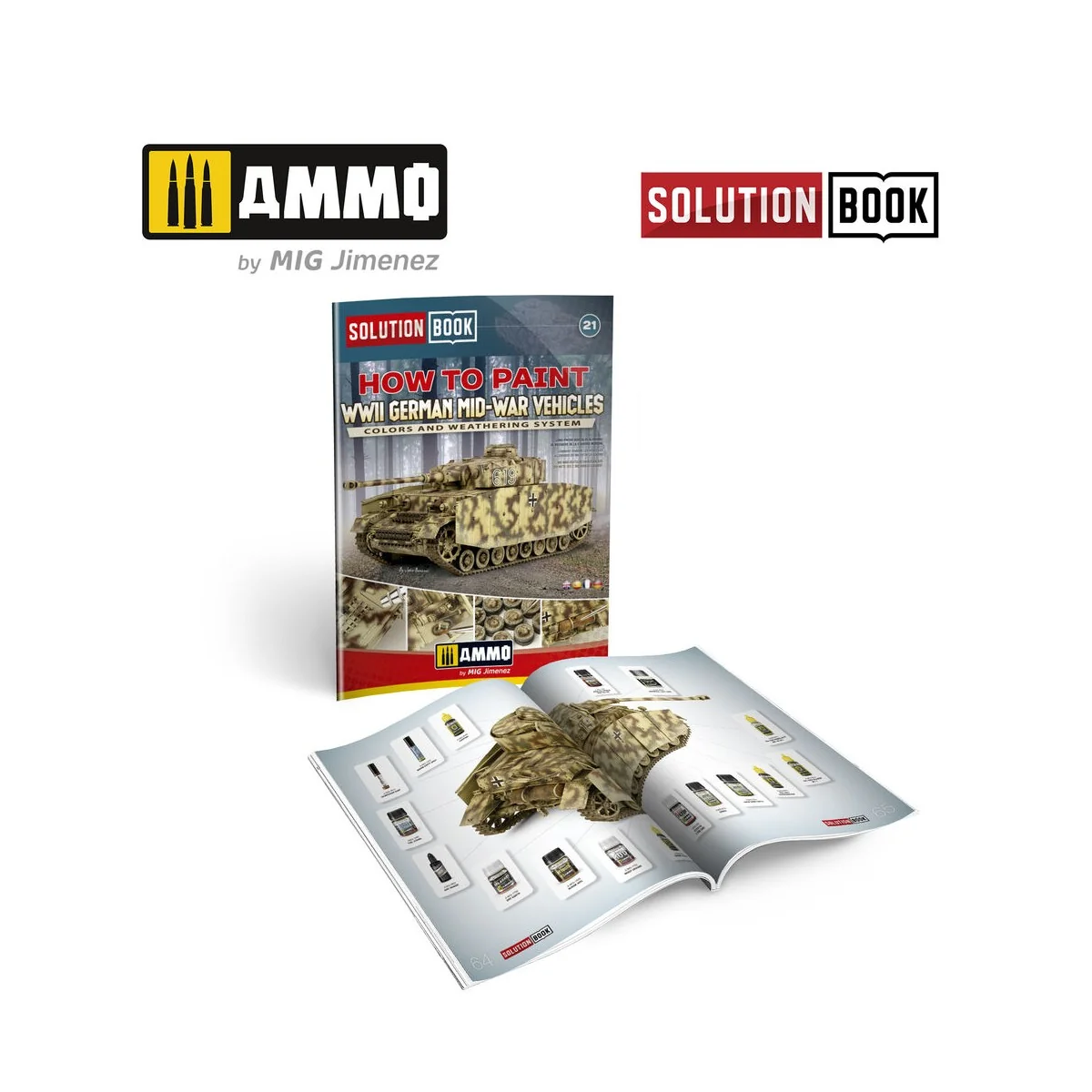 SOLUTION BOOK 21 - How to Paint WWII German Mid-War Vehicles - MULT...