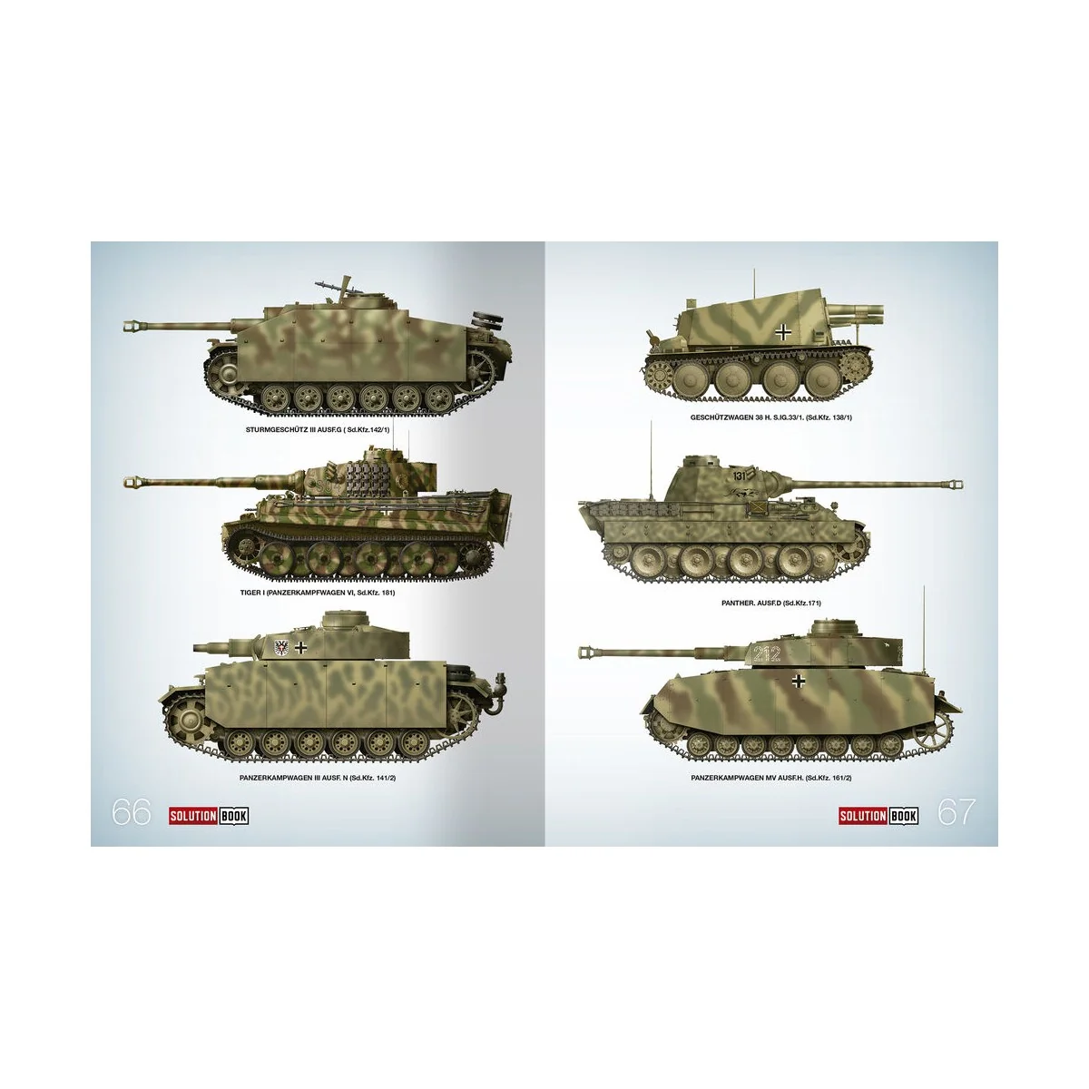SOLUTION BOOK 21 - How to Paint WWII German Mid-War Vehicles - MULT...
