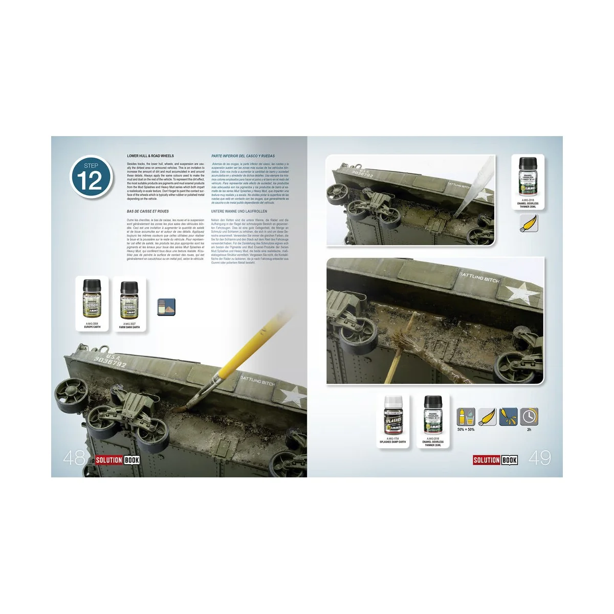 SOLUTION BOOK 22 - How to Paint WWII ETO vehicles - MULTILINGUAL BO...