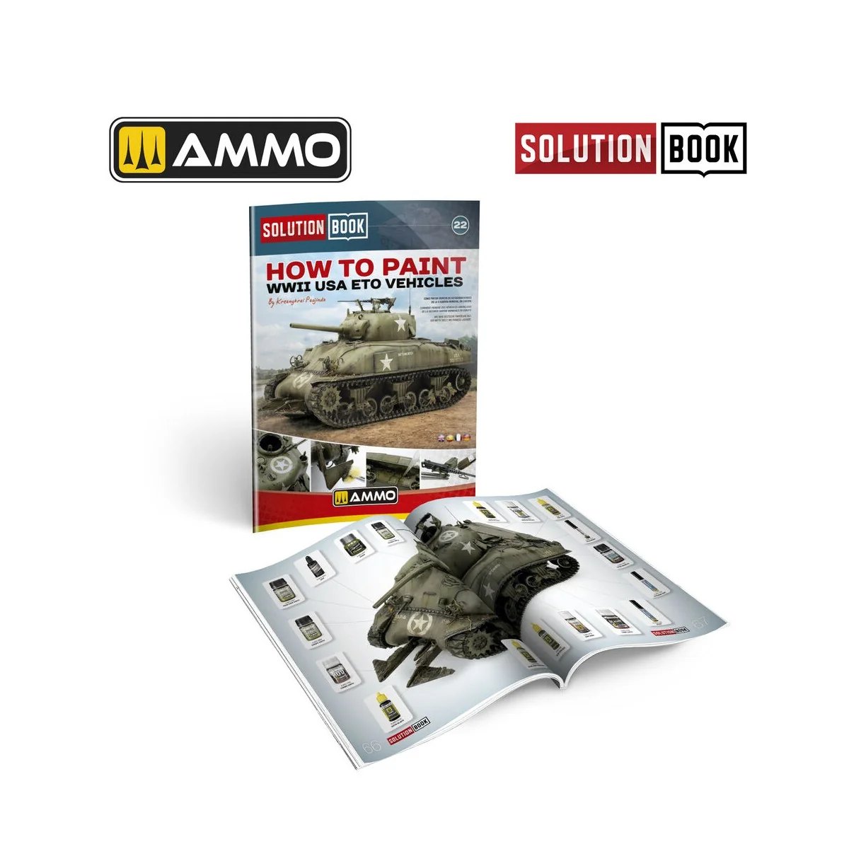 SOLUTION BOOK 22 - How to Paint WWII ETO vehicles - MULTILINGUAL BO...