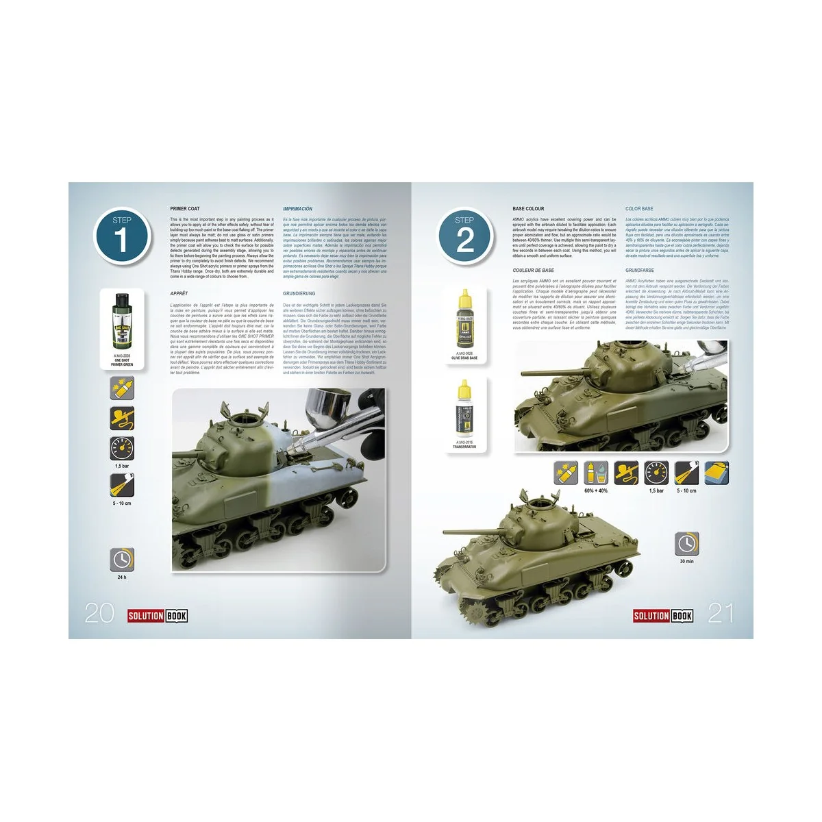 SOLUTION BOOK 22 - How to Paint WWII ETO vehicles - MULTILINGUAL BO...