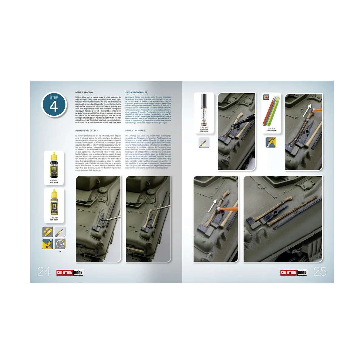 SOLUTION BOOK 22 - How to Paint WWII ETO vehicles - MULTILINGUAL BO...