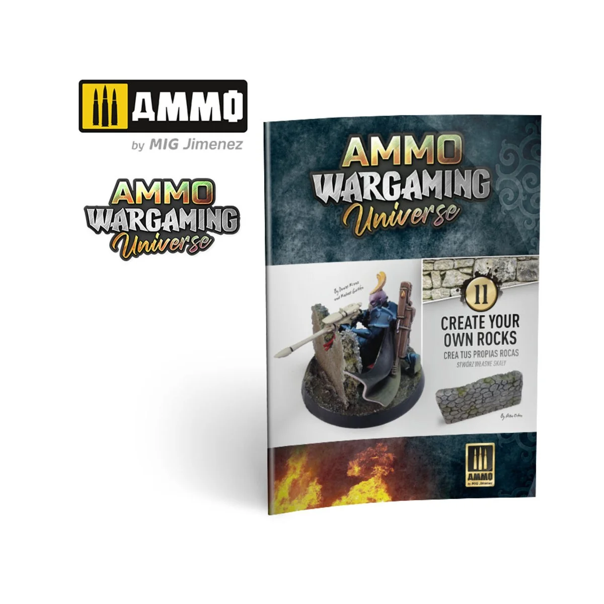 AMMO WARGAMING UNIVERSE Book 11 – Create your own Rocks (Multilingu...