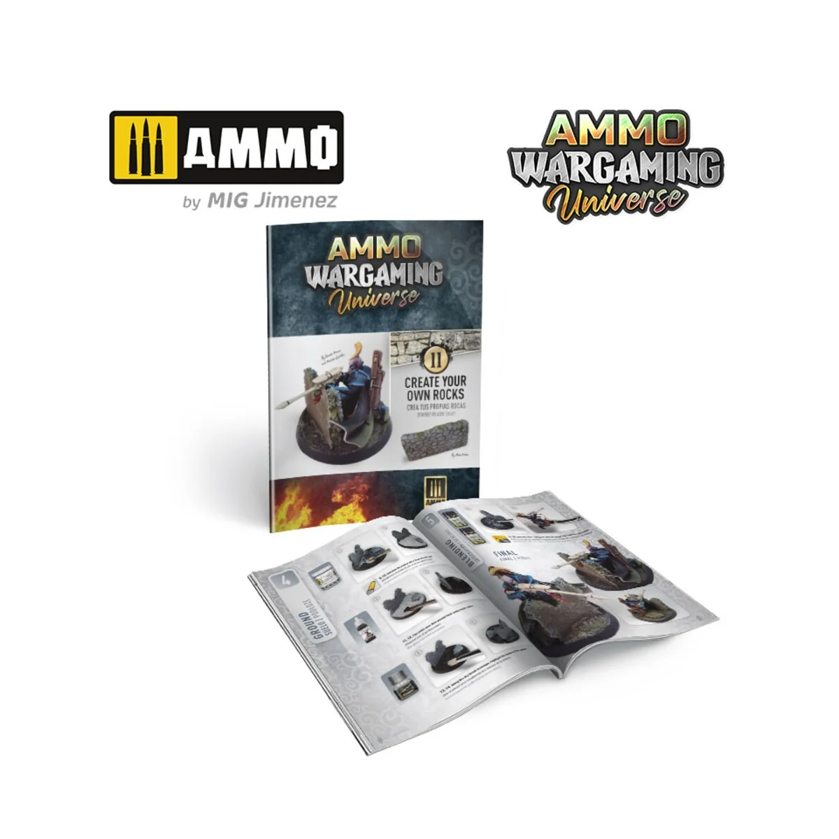 AMMO WARGAMING UNIVERSE Book 11 – Create your own Rocks (Multilingu...
