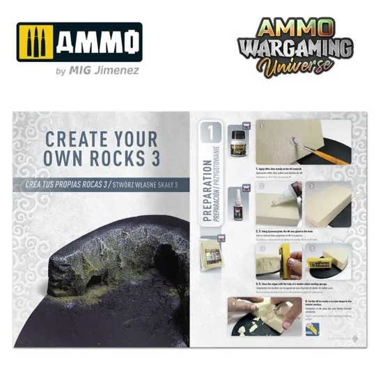 AMMO WARGAMING UNIVERSE Book 11 – Create your own Rocks (Multilingu...