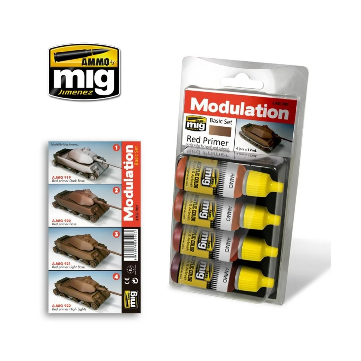 Red Primer Modulation Set - AMMO by MIG Jimenez A.MIG-7002