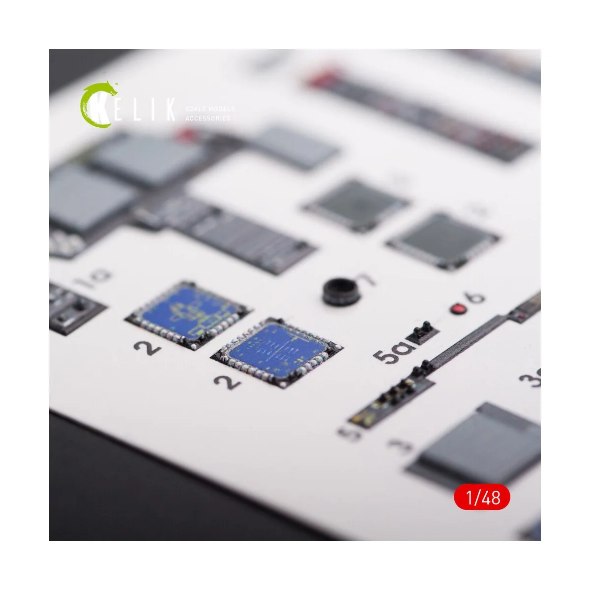 AH-64D Apache longbow interior 3D decals for Hasegawa kit, 1/48 - K...