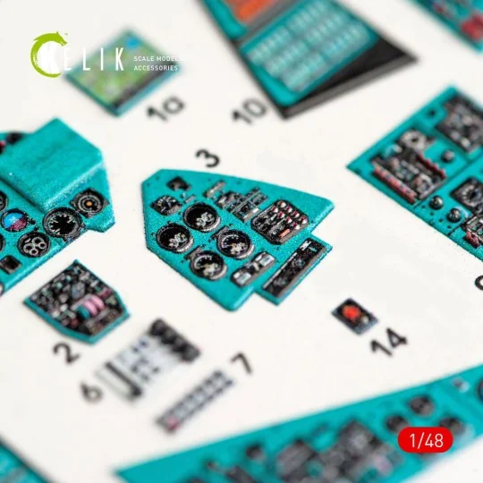 MI-24P interior 3D decals for Zvezda kit, 1/48 - Kelik K48024
