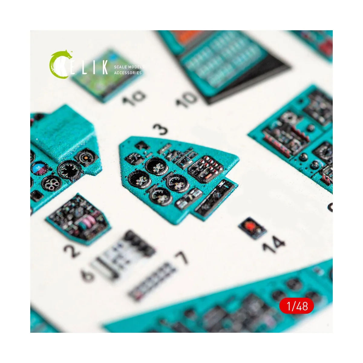 MI-24P interior 3D decals for Zvezda kit, 1/48 - Kelik K48024