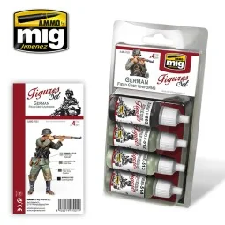 German Field Grey Uniforms Figures Set - AMMO by MIG Jimenez A.MIG-...