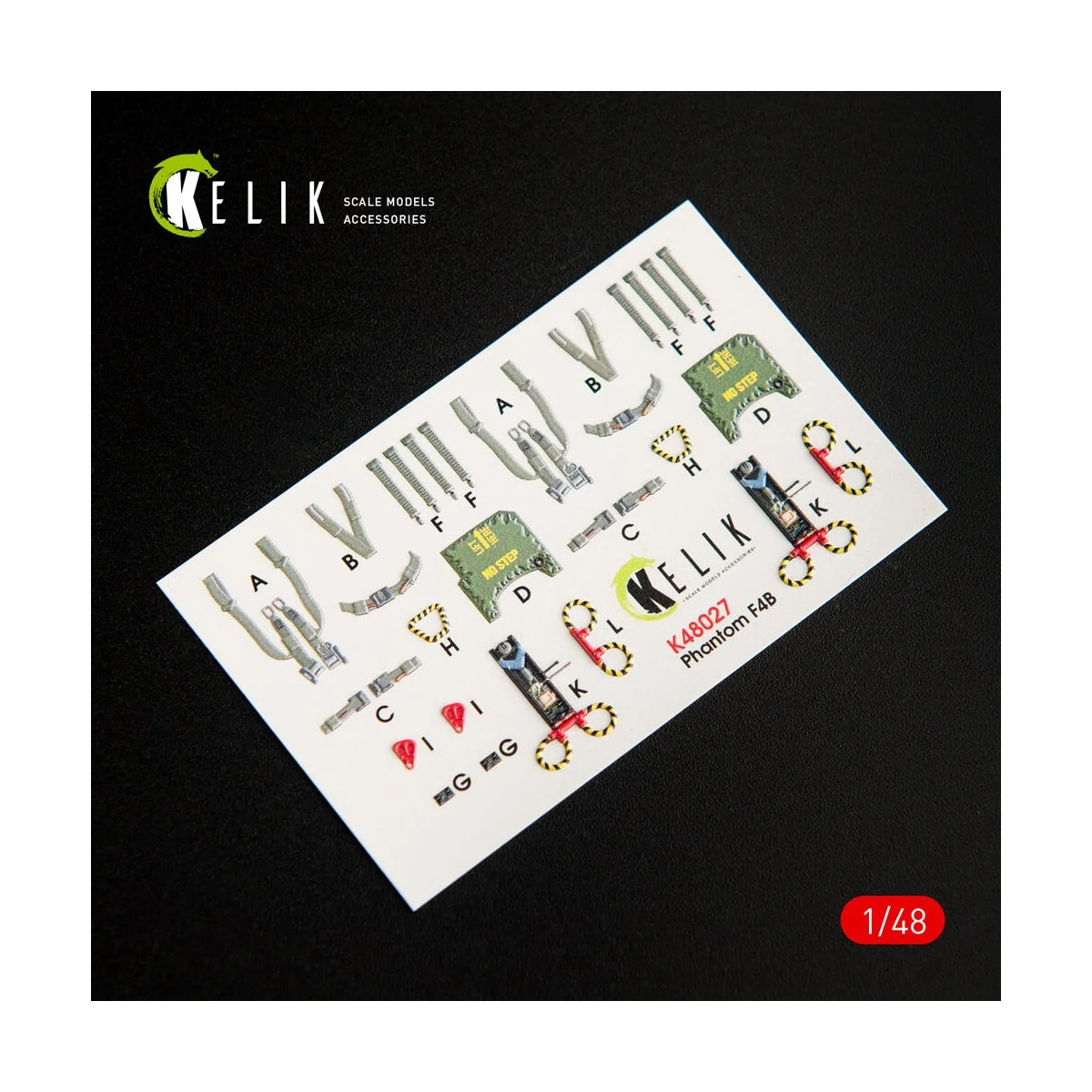 F-4B interior 3D decals for Tamiya kit, 1/48 - Kelik K48027