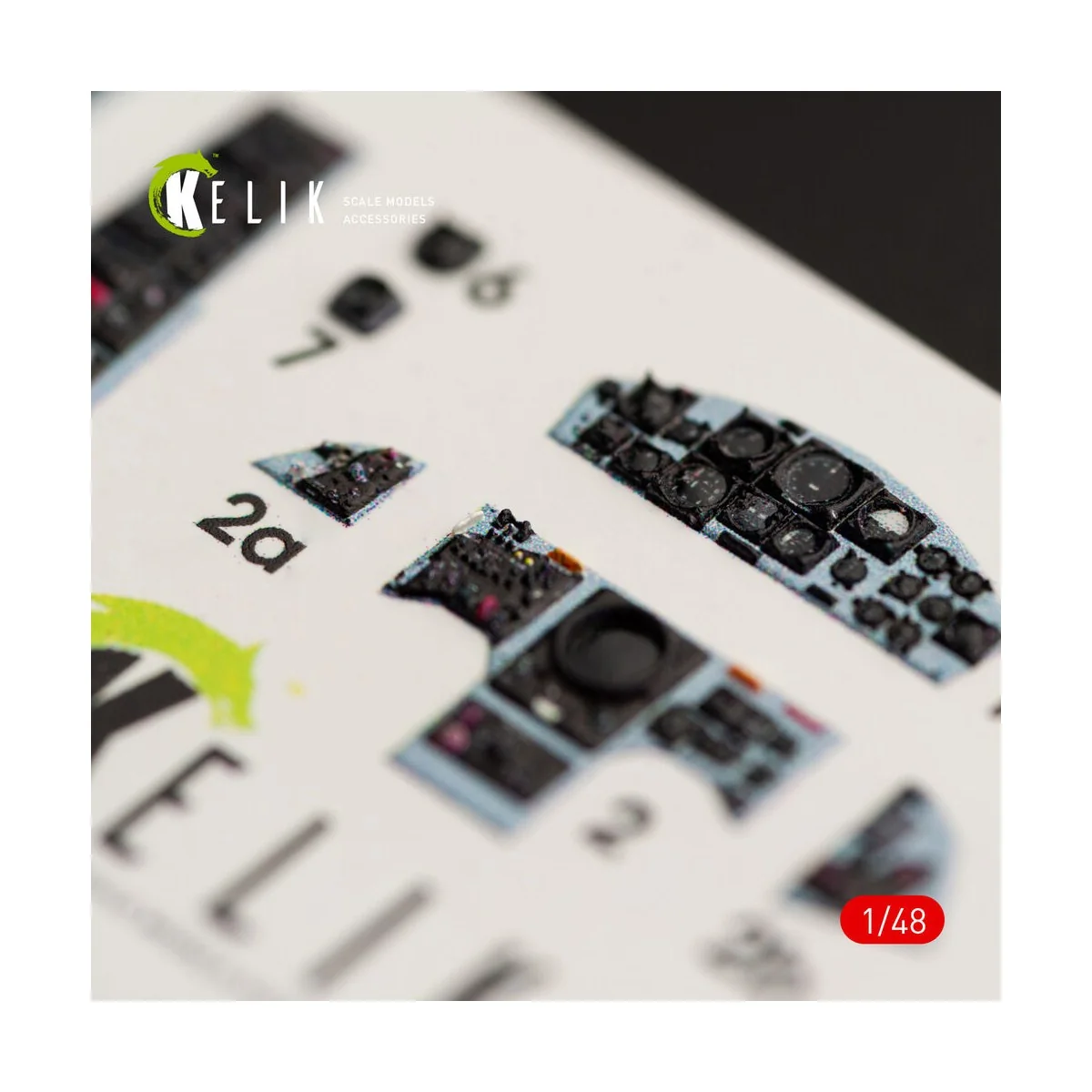 F-104J Starfighter interior 3D decals for Kinetic kit, 1/48 - Kelik...