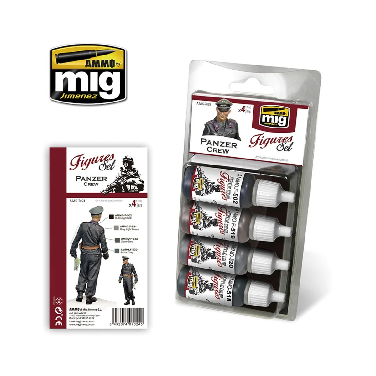 Panzer Crew Figures Set - AMMO by MIG Jimenez A.MIG-7024
