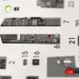 F/A-18B Hornet interior 3D decals for Kinetic kit, 1/48 - Kelik K48033
