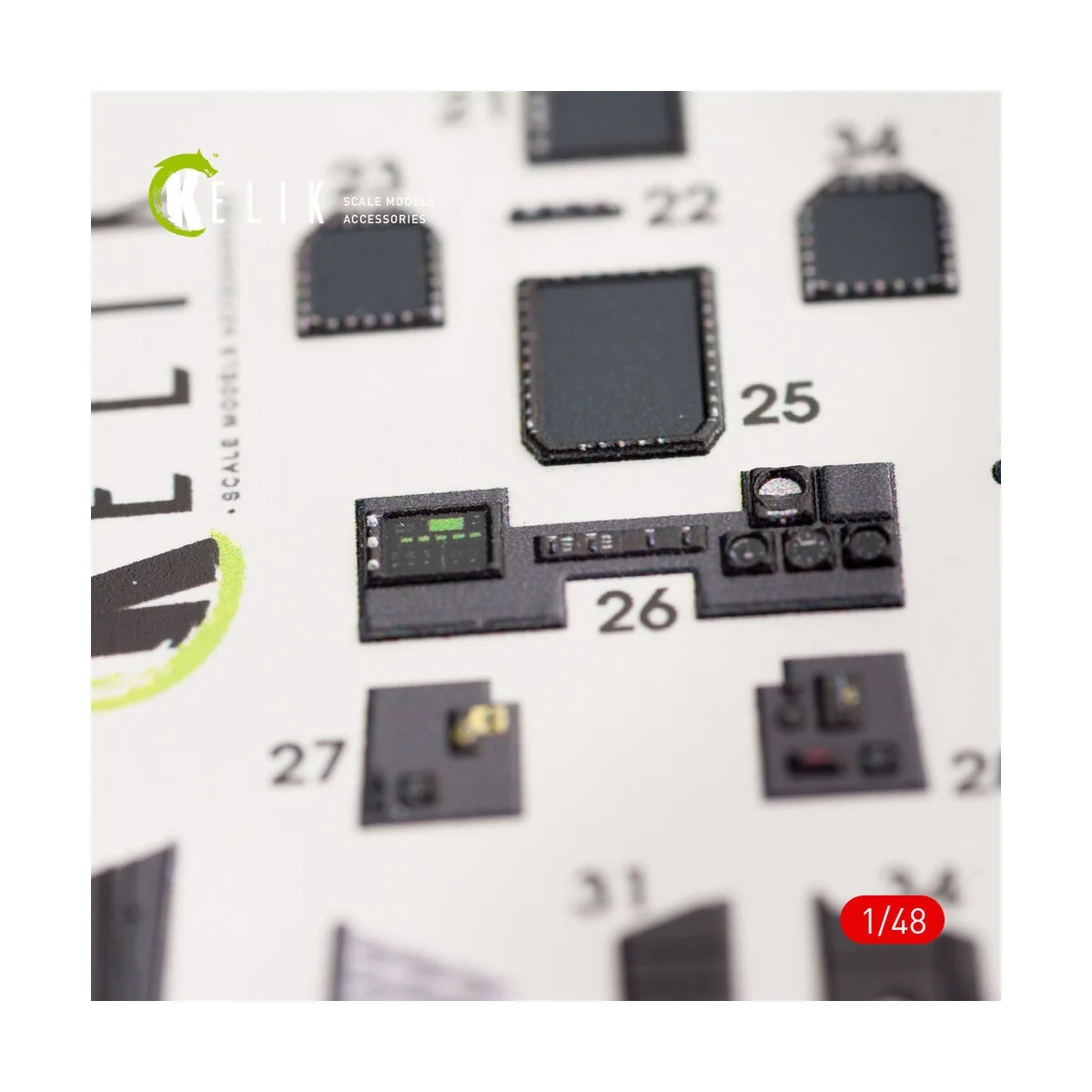 EA-18G Growler interior 3D decals for MENG kit, 1/48 - Kelik K48036