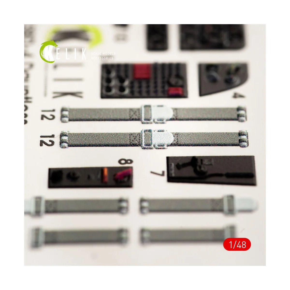 SBD-4 Dauntless interior 3D decals for Hasegawa kit, 1/48 - Kelik K...