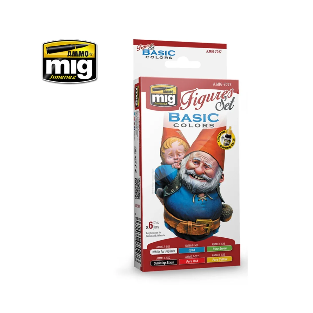 Basic Colors Figures Set - AMMO by MIG Jimenez A.MIG-7027