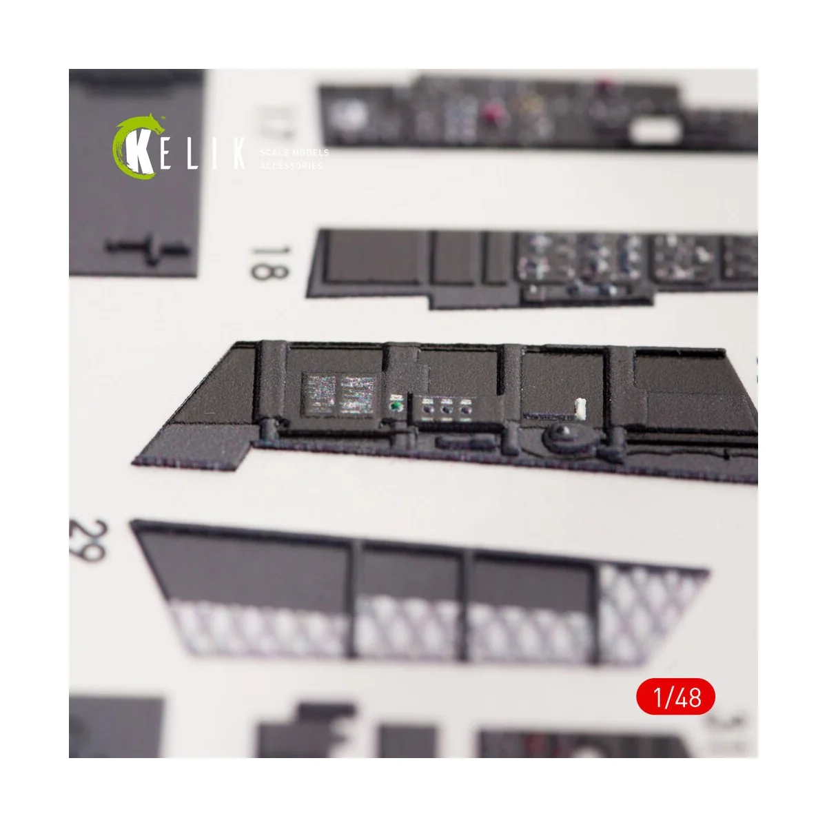 EA-18G Growler interior 3D decals for MENG kit, 1/48 - Kelik K48036