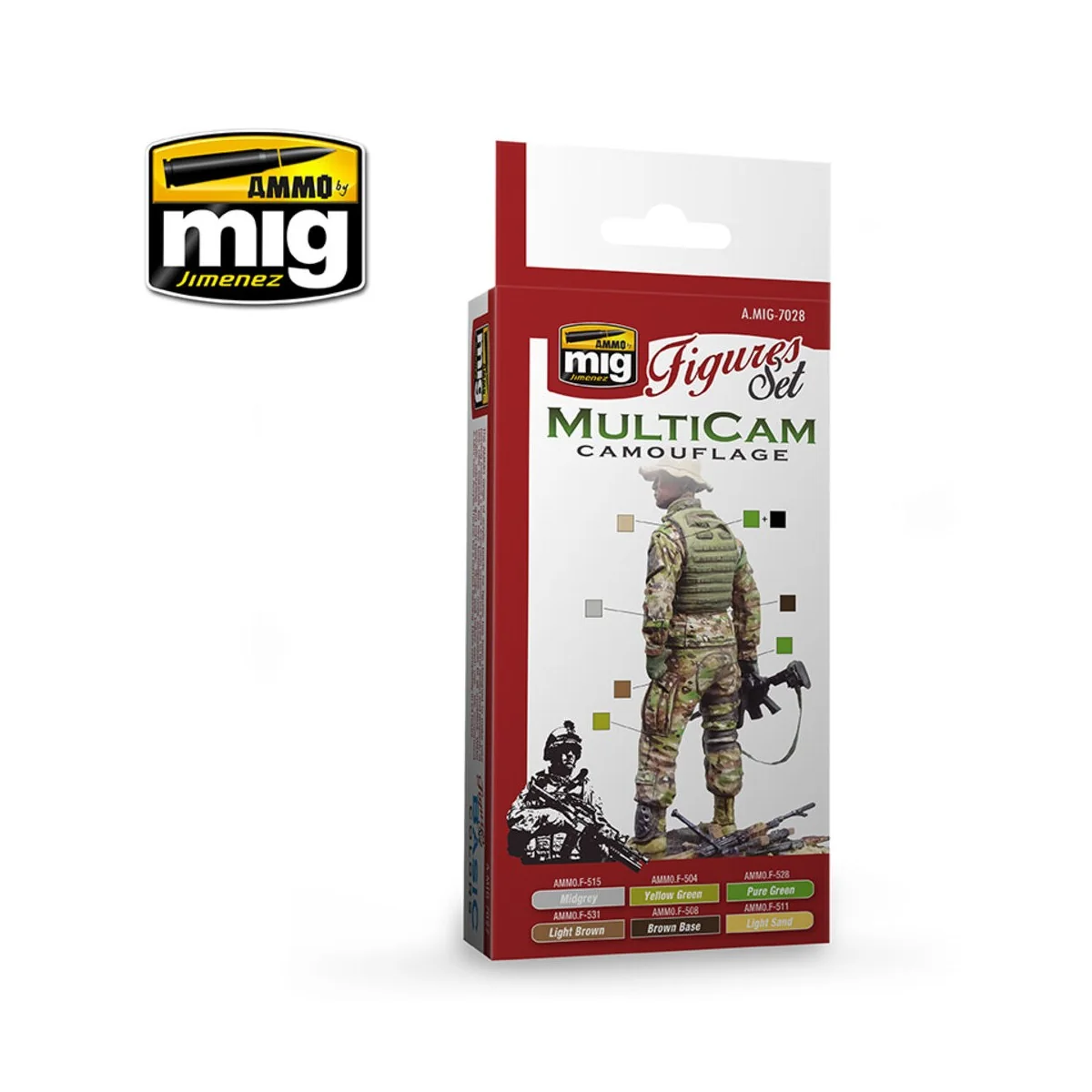 Multicam Camouflage Figures Set - AMMO by MIG Jimenez A.MIG-7028