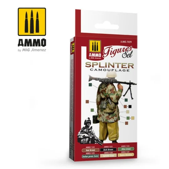 Splinter Camouflage Figures Set - AMMO by MIG Jimenez A.MIG-7029 Splinter Camouflage Figures Set - AMMO by MIG Jimenez A.MIG-7029
