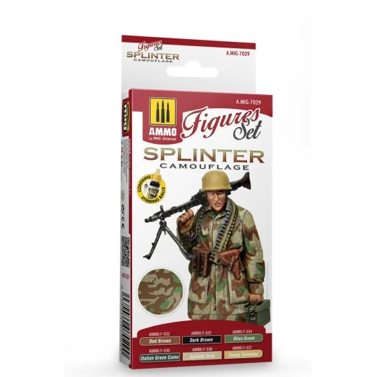 Splinter Camouflage Figures Set - AMMO by MIG Jimenez A.MIG-7029 Splinter Camouflage Figures Set - AMMO by MIG Jimenez A.MIG-7029