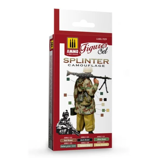 Splinter Camouflage Figures Set - AMMO by MIG Jimenez A.MIG-7029 Splinter Camouflage Figures Set - AMMO by MIG Jimenez A.MIG-7029