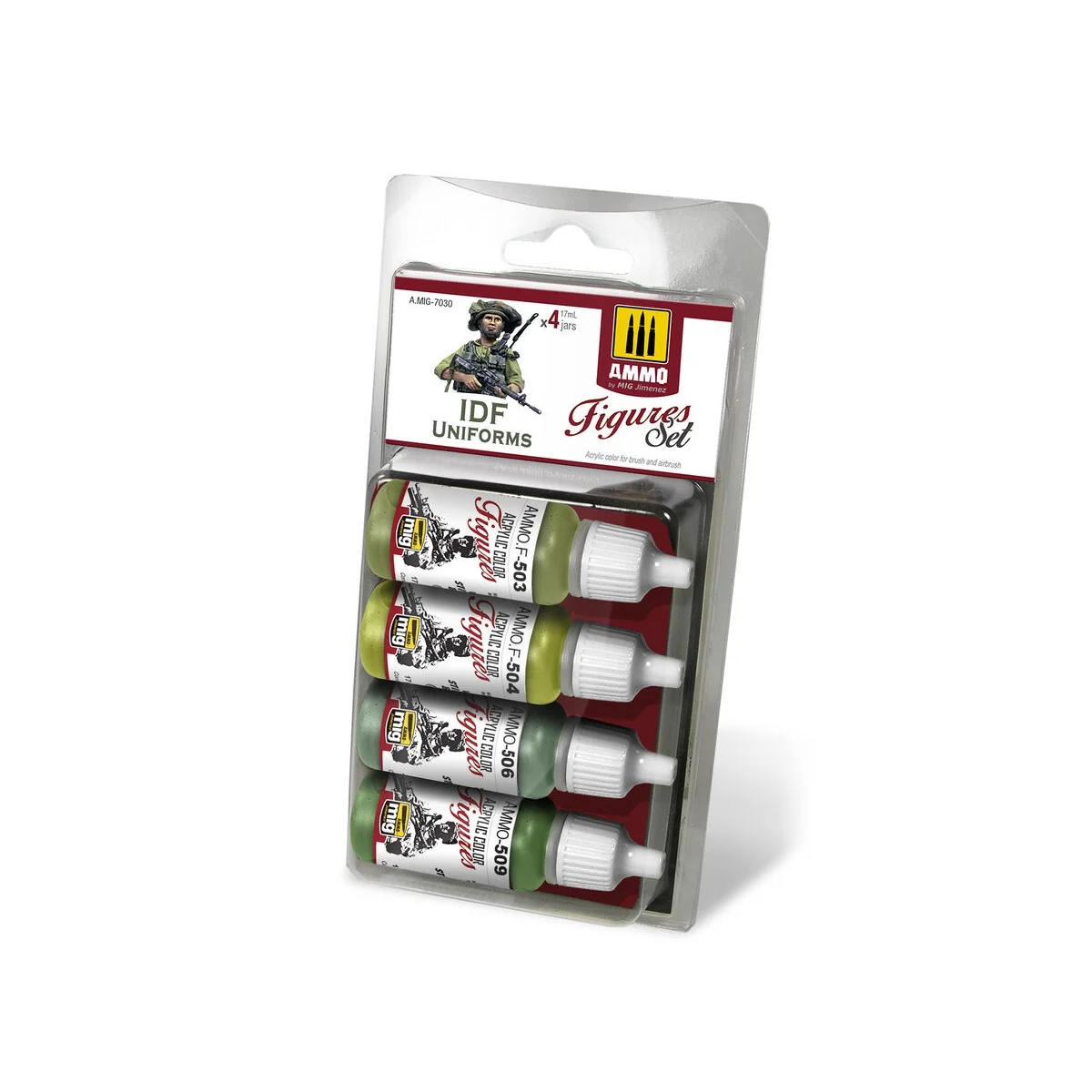 IDF Uniforms Figures Set - AMMO by MIG Jimenez A.MIG-7030 IDF Uniforms Figures Set - AMMO by MIG Jimenez A.MIG-7030