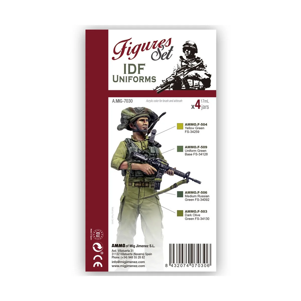 IDF Uniforms Figures Set - AMMO by MIG Jimenez A.MIG-7030