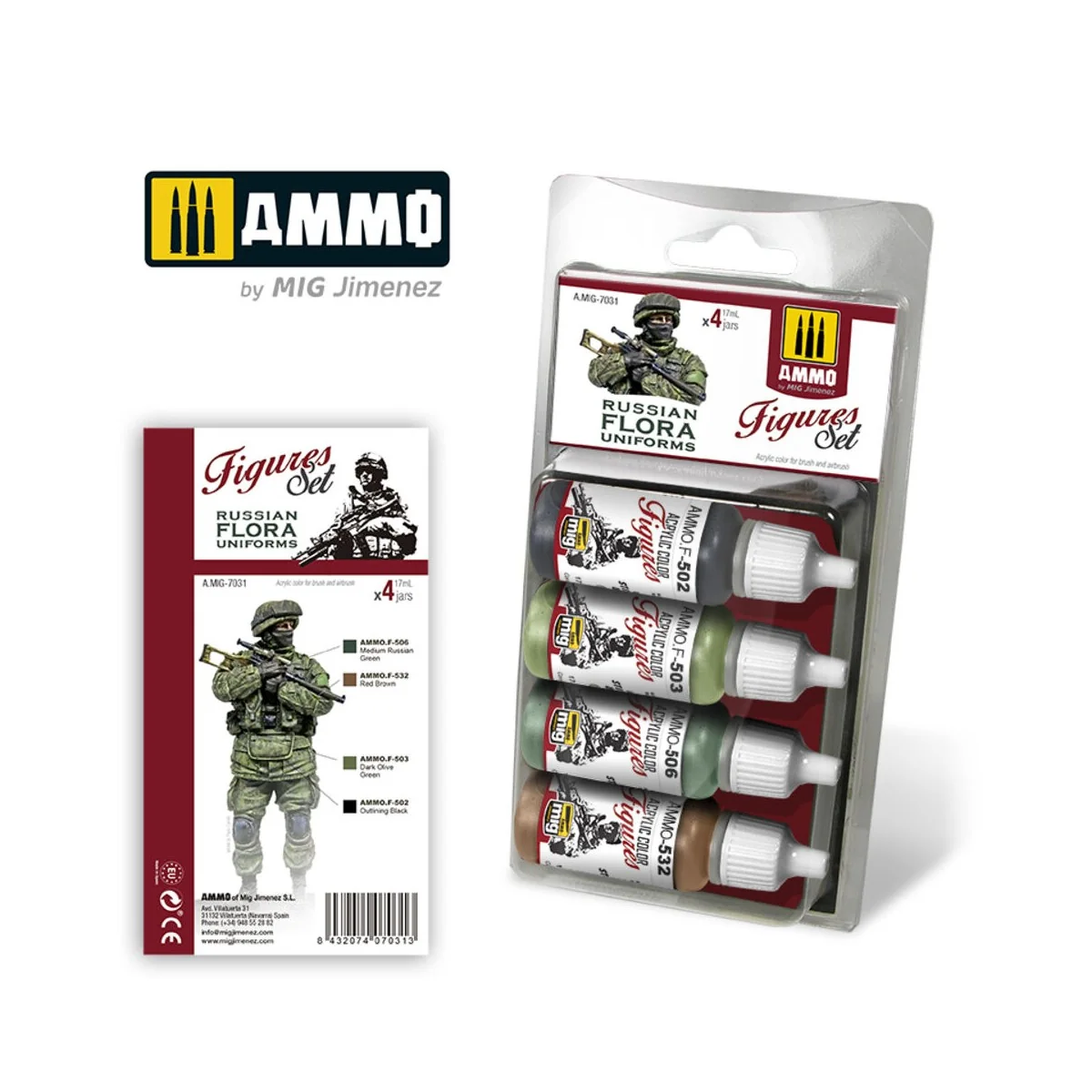 Russian Flora Uniforms Figures Set - AMMO by MIG Jimenez A.MIG-7031