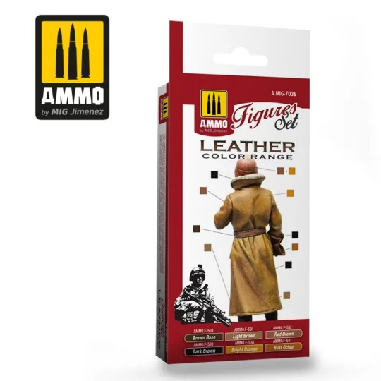 Leather Figures Set - AMMO by MIG Jimenez A.MIG-7036 Leather Figures Set - AMMO by MIG Jimenez A.MIG-7036