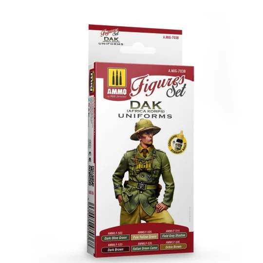 DAK Uniforms (Africa Korps) Figures Set - AMMO by MIG Jimenez A.MIG...