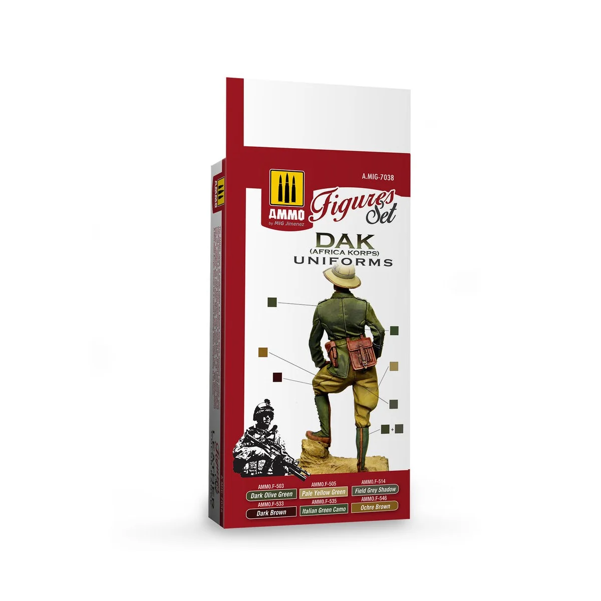 DAK Uniforms (Africa Korps) Figures Set - AMMO by MIG Jimenez A.MIG...