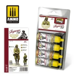 Japanese Infantry WWII Figures Set - AMMO by MIG Jimenez A.MIG-7040
