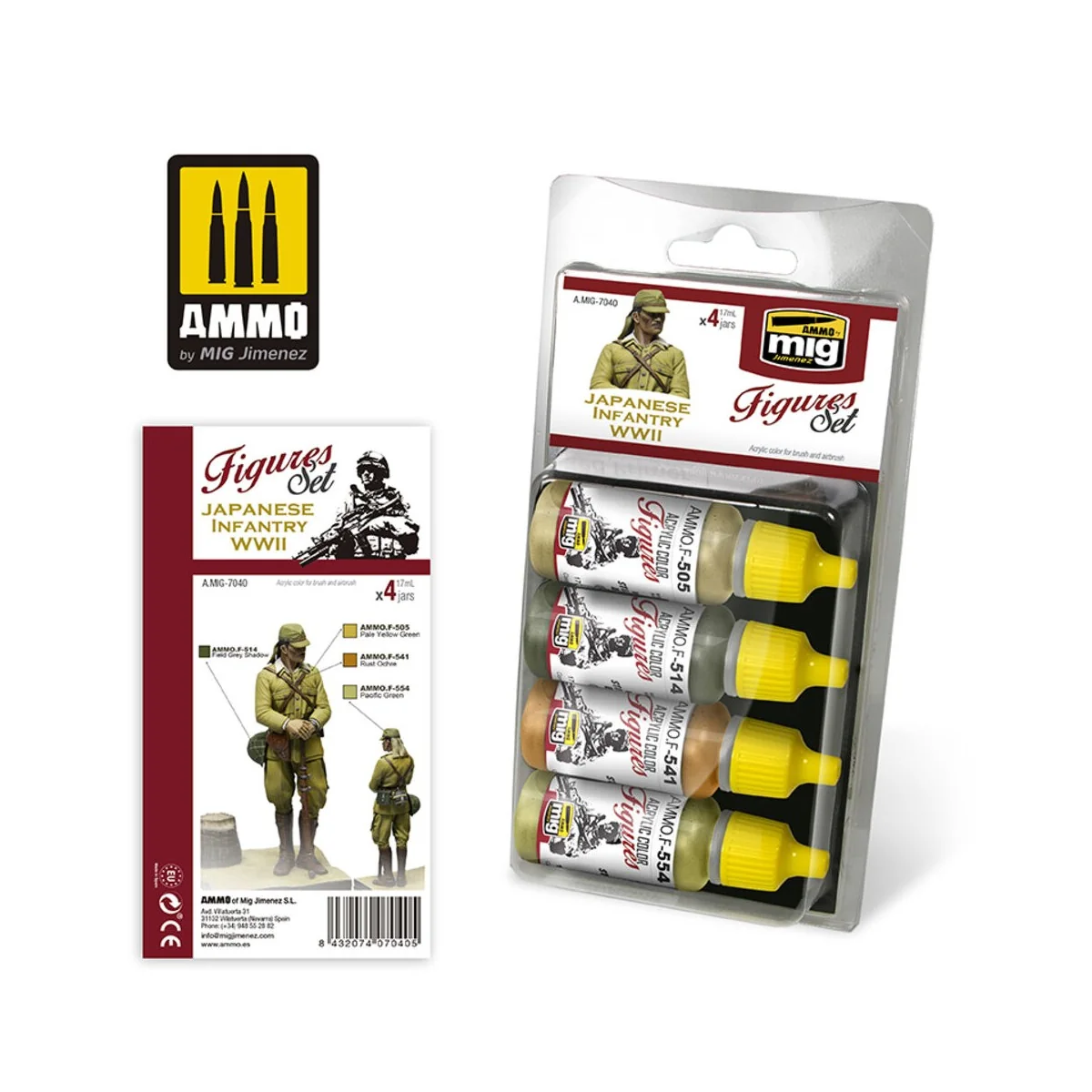 Japanese Infantry WWII Figures Set - AMMO by MIG Jimenez A.MIG-7040