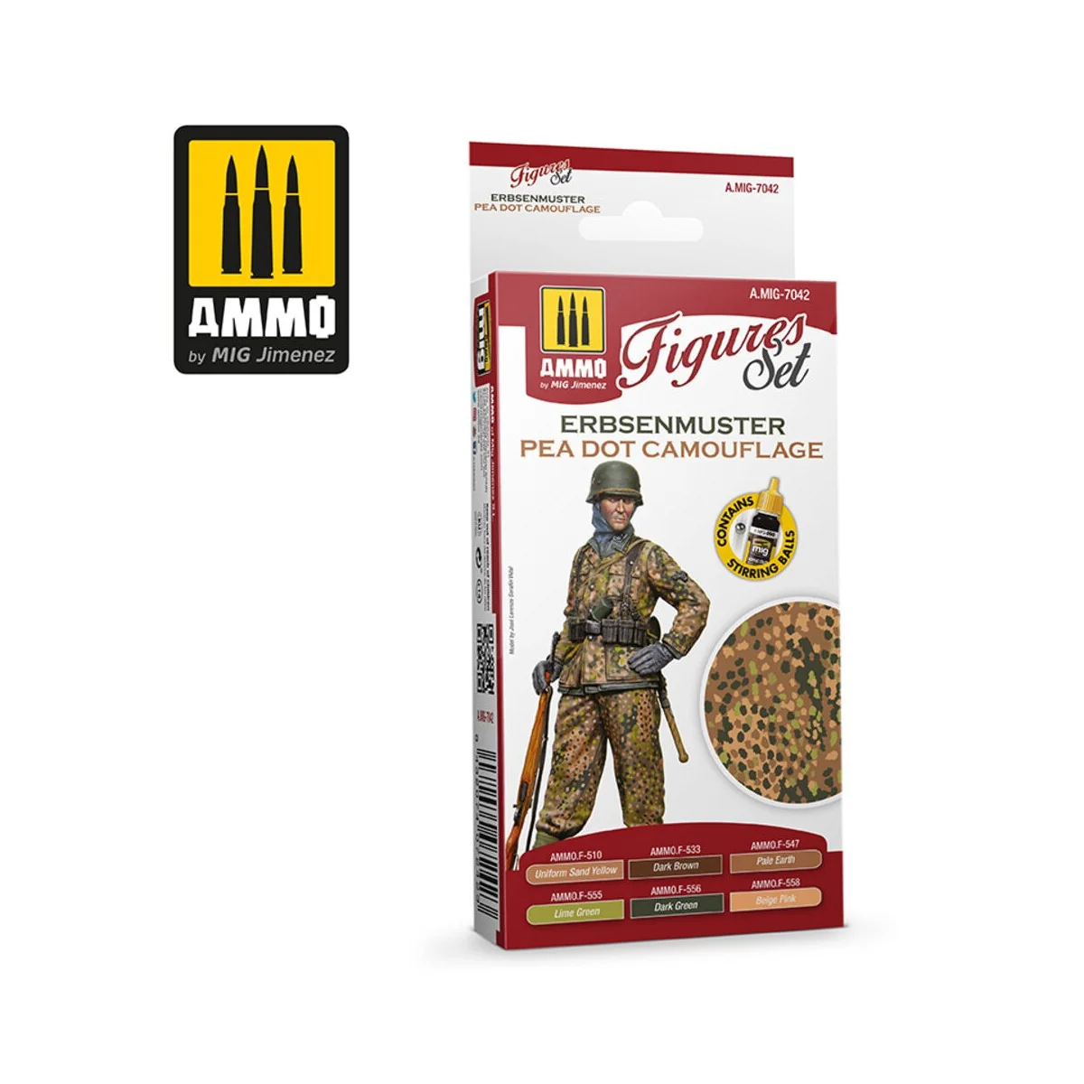 Erbsenmuster Pea Dot Camouflage Figures Set - AMMO by MIG Jimenez A...