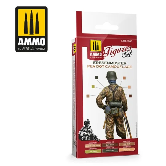 Erbsenmuster Pea Dot Camouflage Figures Set - AMMO by MIG Jimenez A...