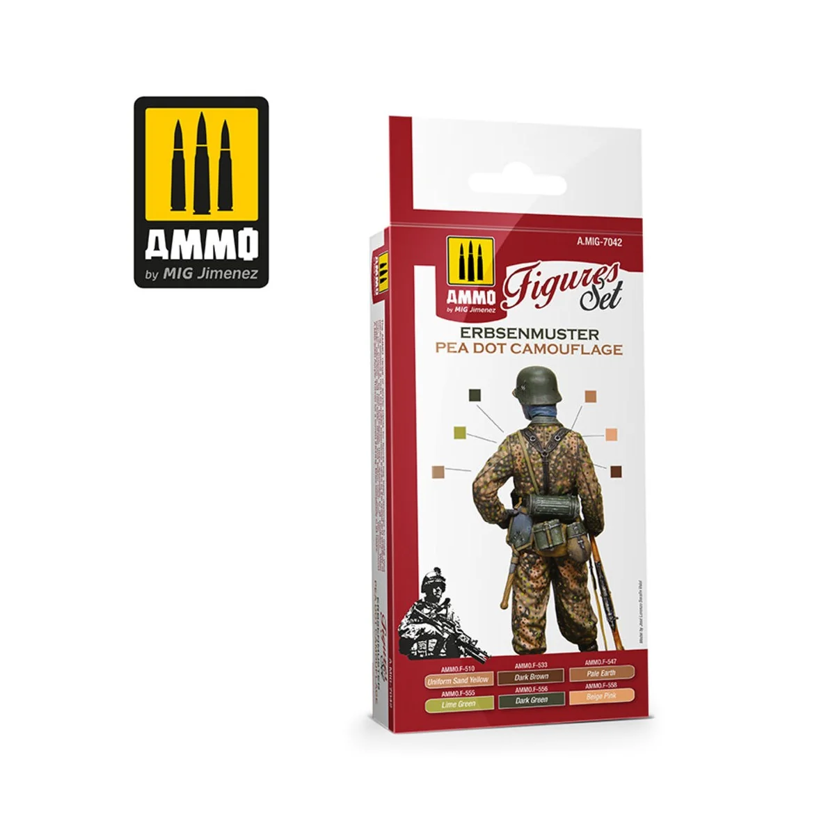 Erbsenmuster Pea Dot Camouflage Figures Set - AMMO by MIG Jimenez A...