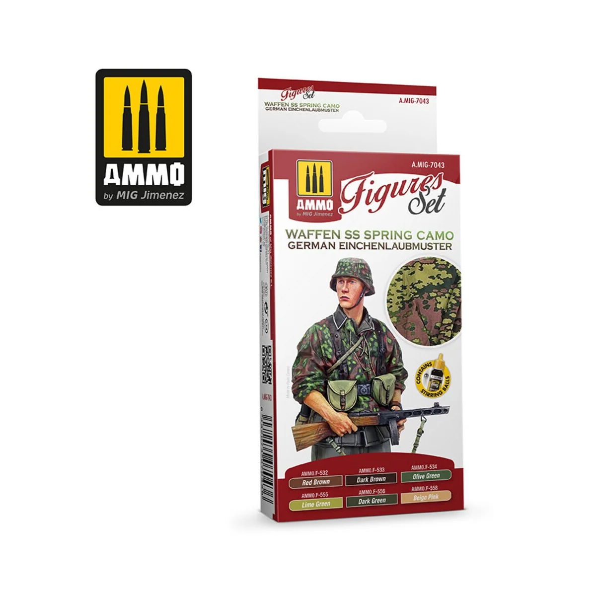 Waffen SS Spring Camo. German Einchenlaubmuster Figures Set - AMMO ...