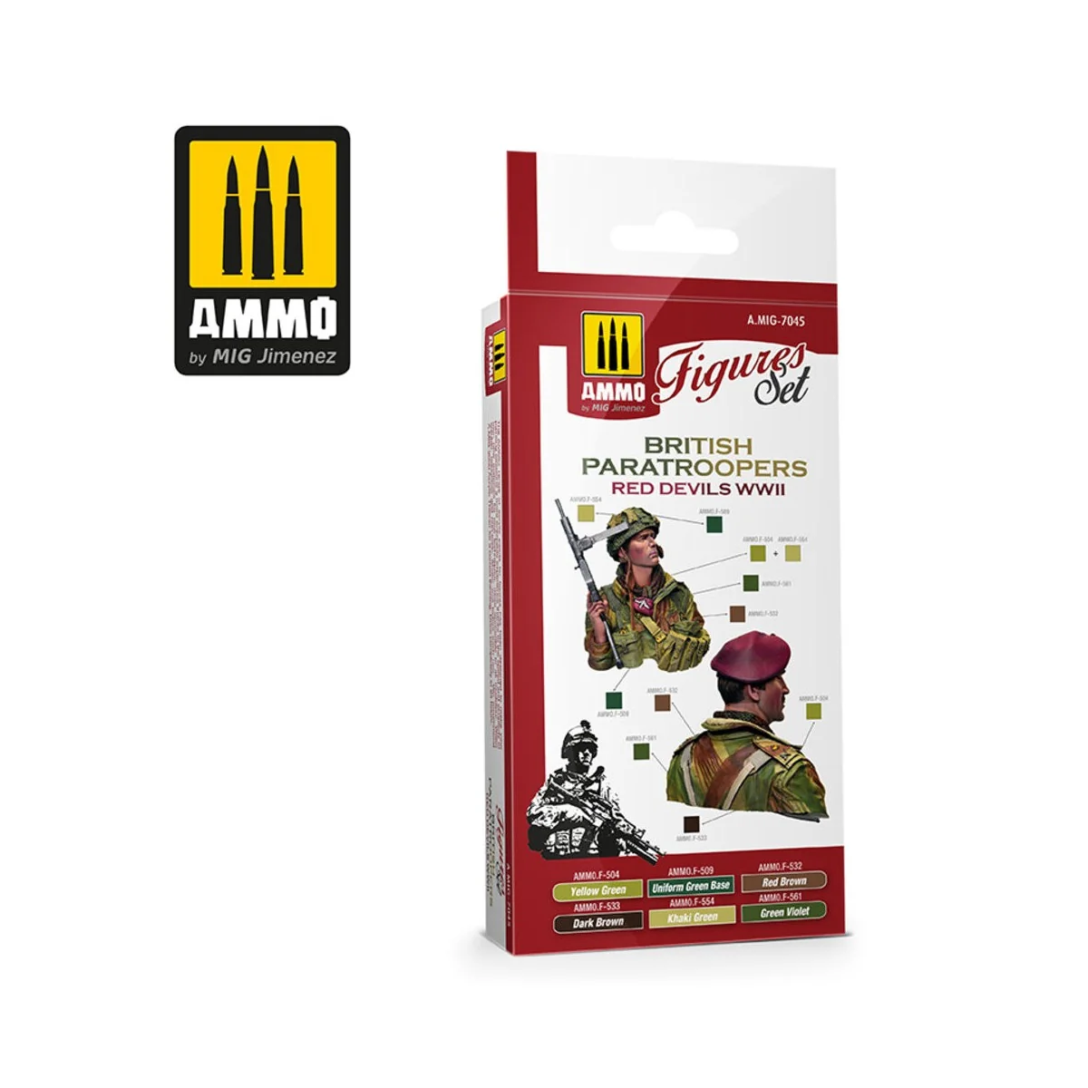British Paratroopers Red Devils WWII - AMMO by MIG Jimenez A.MIG-7045