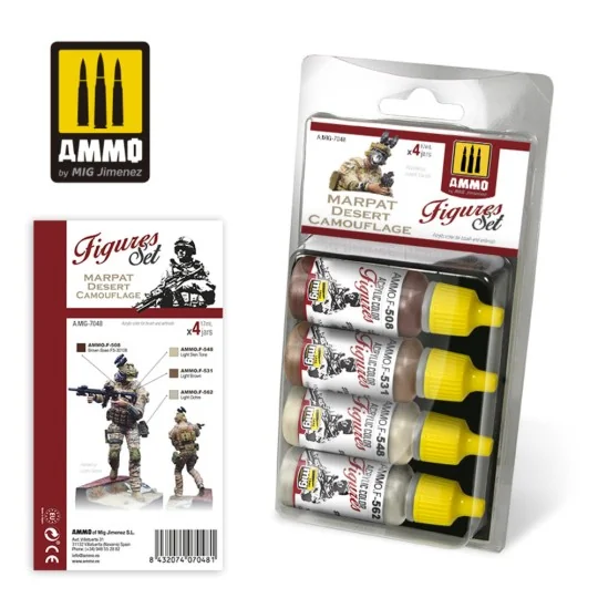 Marpat Desert Camouflage Figures Set - AMMO by MIG Jimenez A.MIG-7048