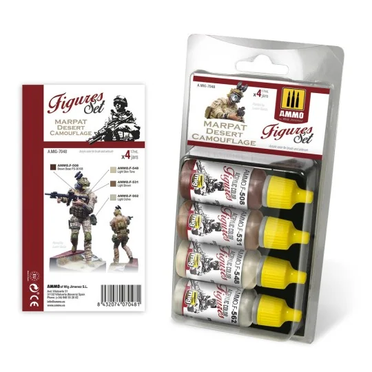 Marpat Desert Camouflage Figures Set - AMMO by MIG Jimenez A.MIG-7048 Marpat Desert Camouflage Figures Set - AMMO by MIG Jimenez A.MIG-7048