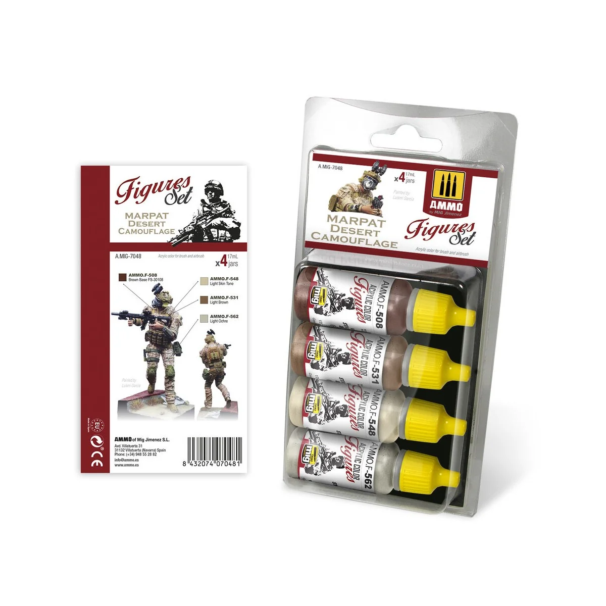 Marpat Desert Camouflage Figures Set - AMMO by MIG Jimenez A.MIG-7048