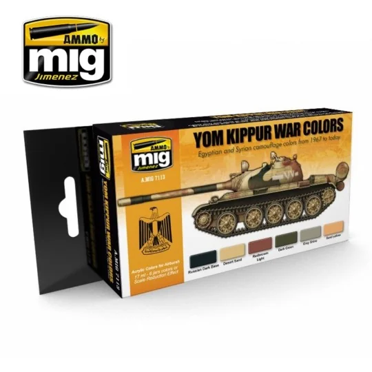 Yom Kippur War Colors - AMMO by MIG Jimenez A.MIG-7113 Yom Kippur War Colors - AMMO by MIG Jimenez A.MIG-7113