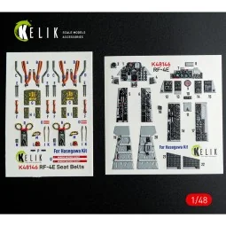 RF-4E - interior 3D decals for Hasegawa kit, 1/48 - Kelik K48146